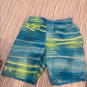 Under Armour Blue and Yellow Dynamic Shorts